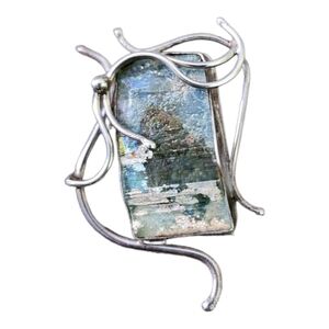 Sterling silver pendant/ brooch